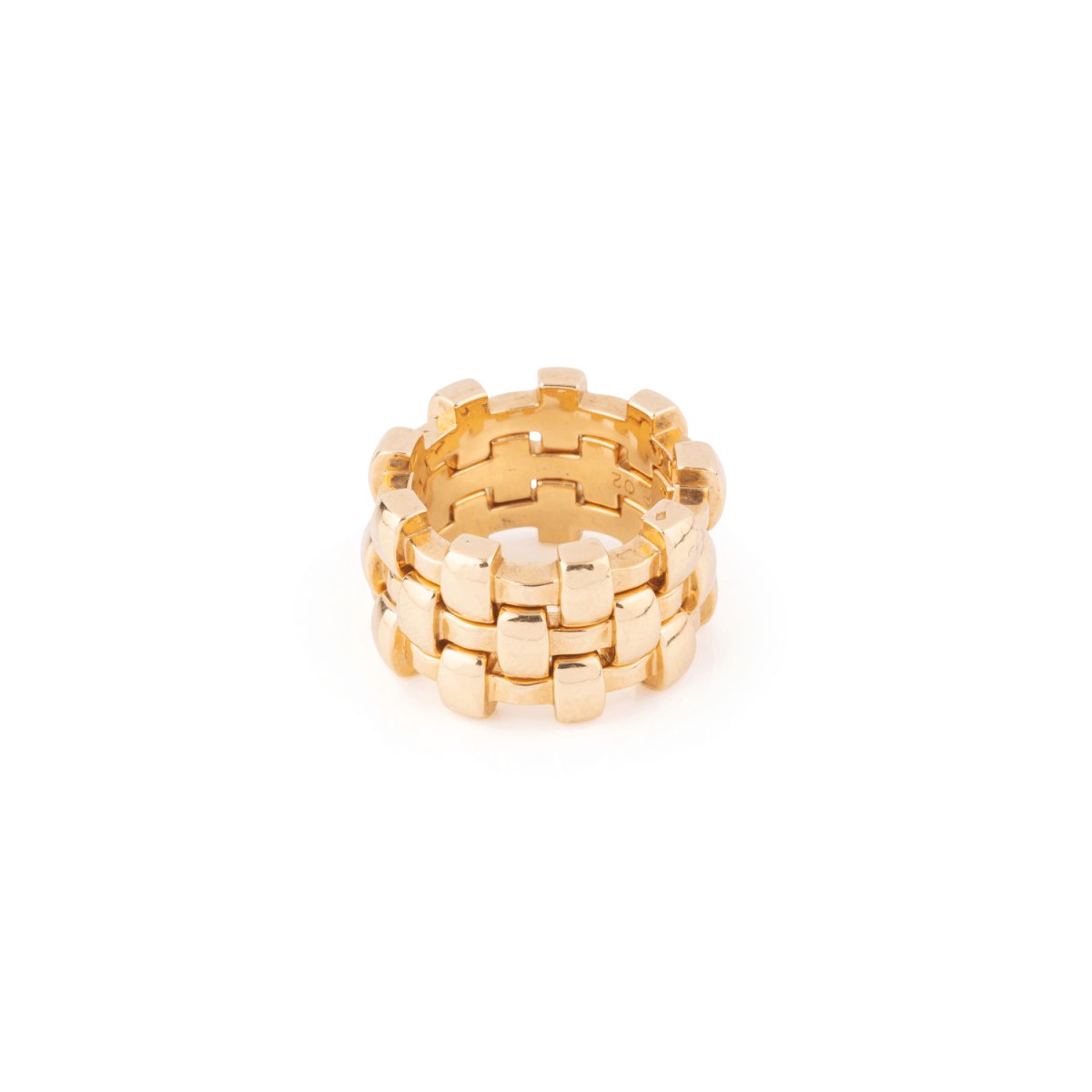 Trois bagues CHANEL en or jaune - Castafiore